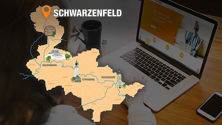 Karte Erschließungsgebiet